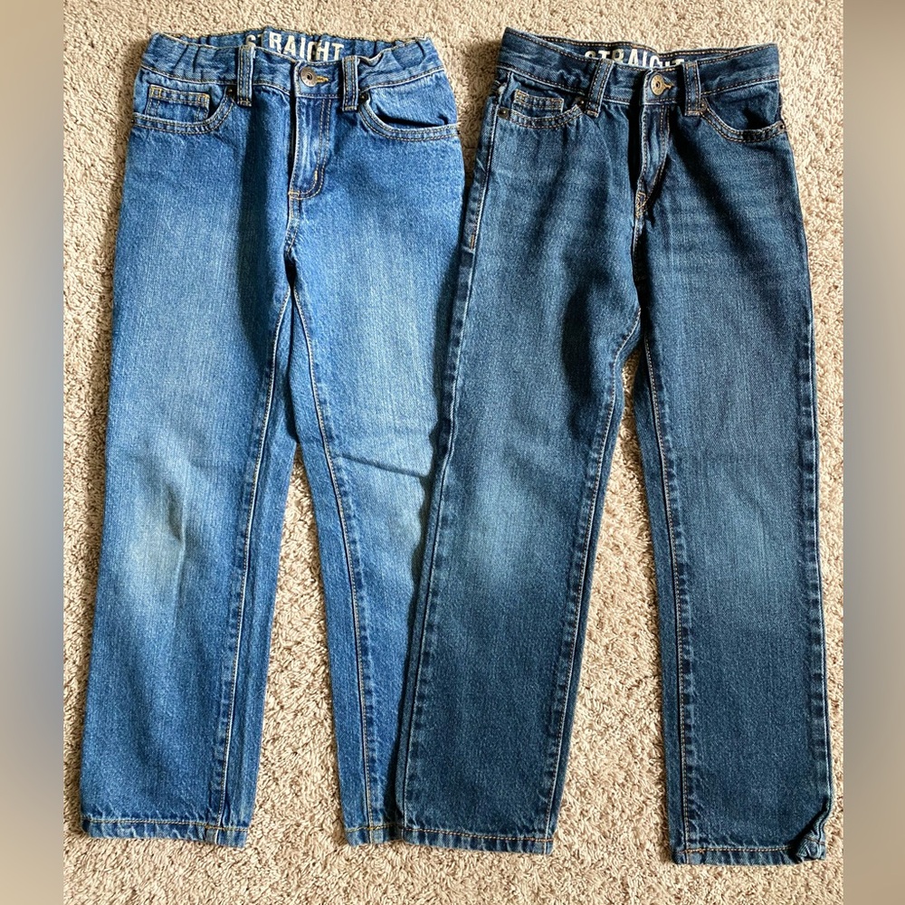 Boy’s Crazy 8 Straight Jeans- 2 pairs, size 7